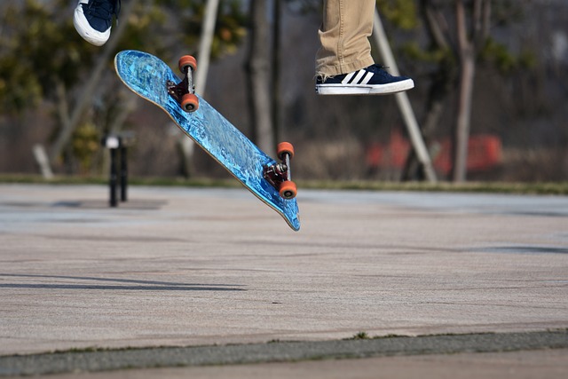 A skateboarder in Charleston, SC