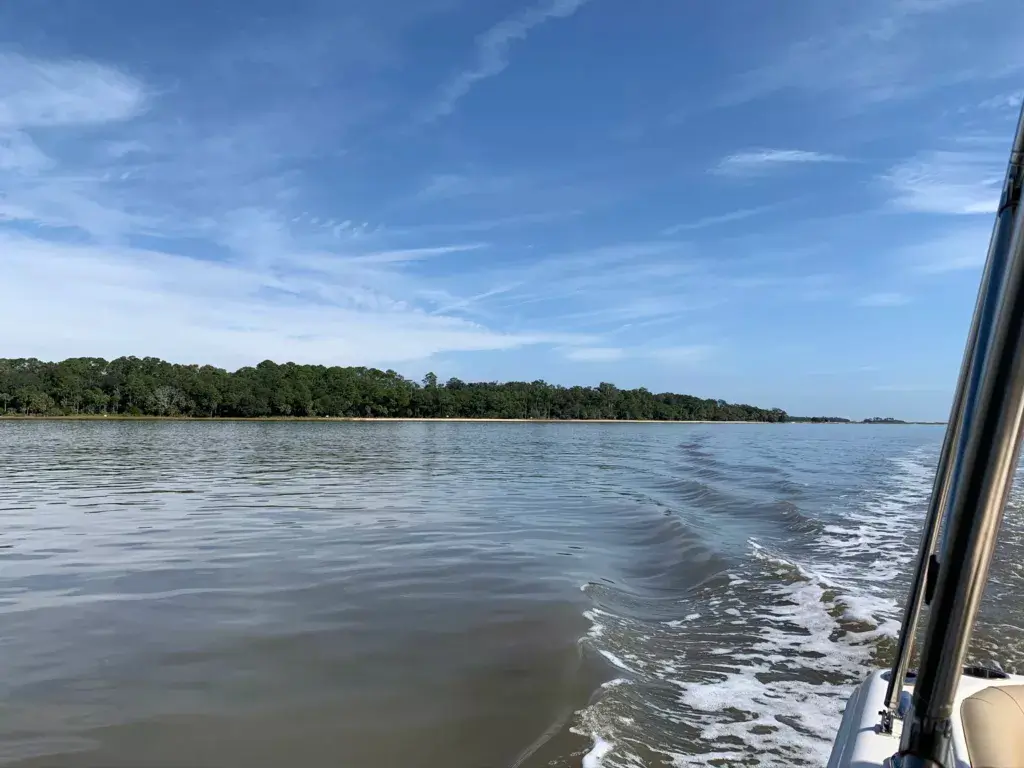 It is important to check the wind, swell, and tide when boating or kayaking in Charleston
